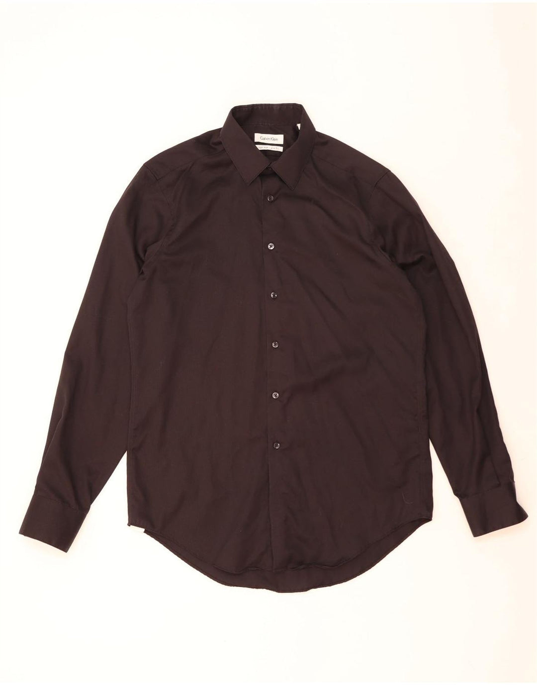 Calvin Klein Chemise slim fit pour homme Taille 15 1/2 Noir moyen