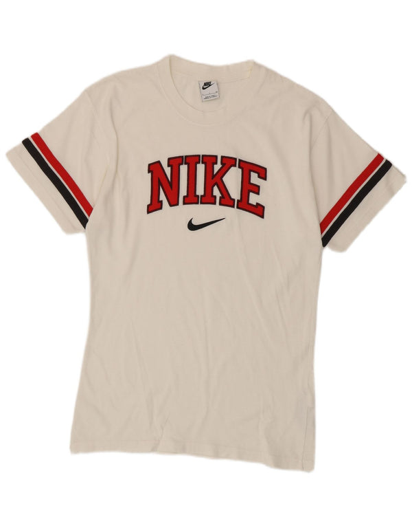 Nike T-shirt graphique pour homme en coton color block Blanc Taille S