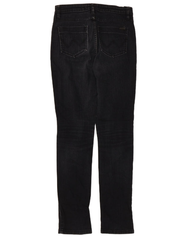 Wrangler Jean taille haute pour femme UK 12 Medium W30 L32 Noir Coton