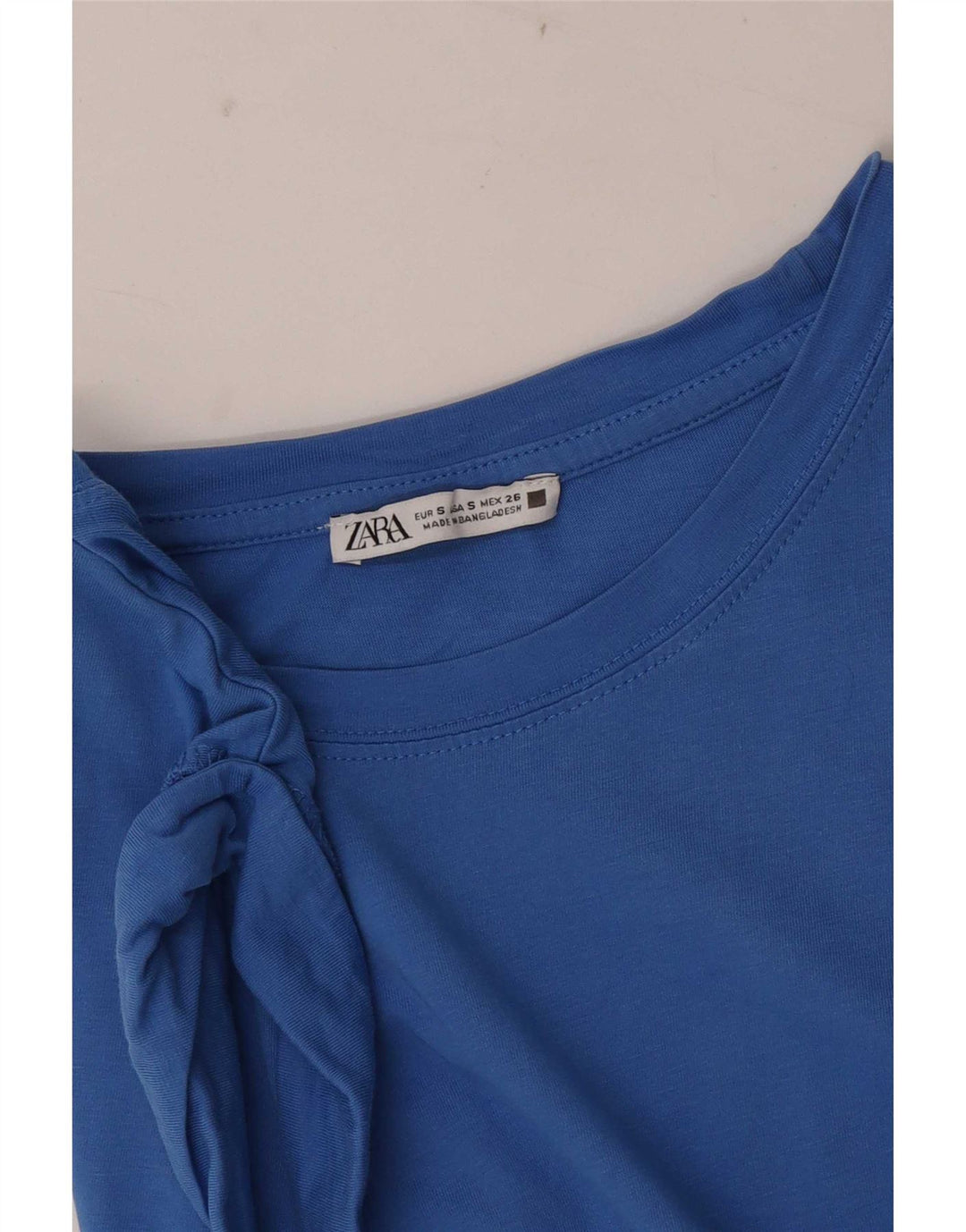 Zara Chemisier sans manches pour femme UK 10 Petit Bleu
