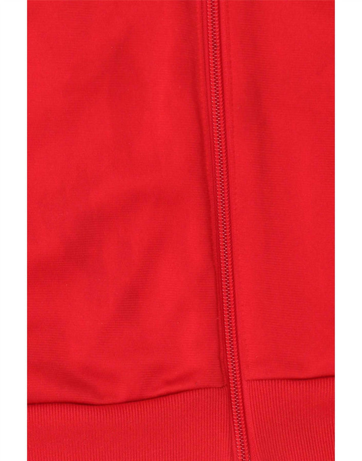 Adidas Veste de survêtement pour homme en polyester color block rouge moyen