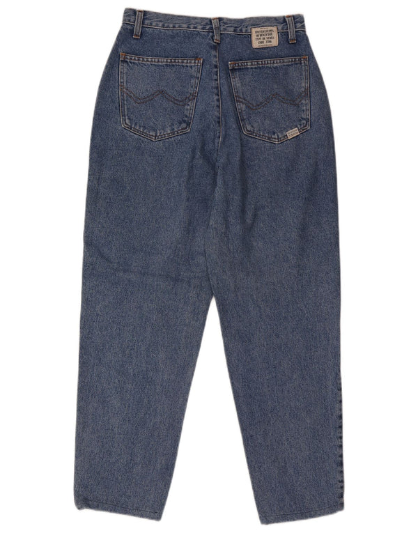 Benetton Jean fuselé taille haute pour femme IT 44 Medium W28 L27 Bleu Coton