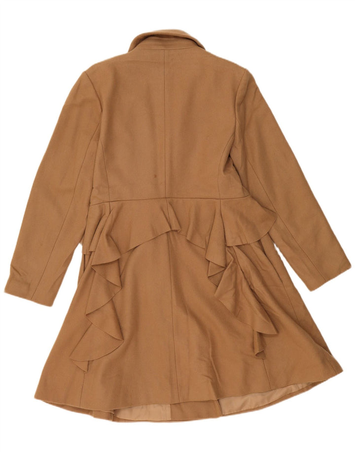 Oasis Manteau Double Boutonnage Femme UK 16 Grande Laine Beige