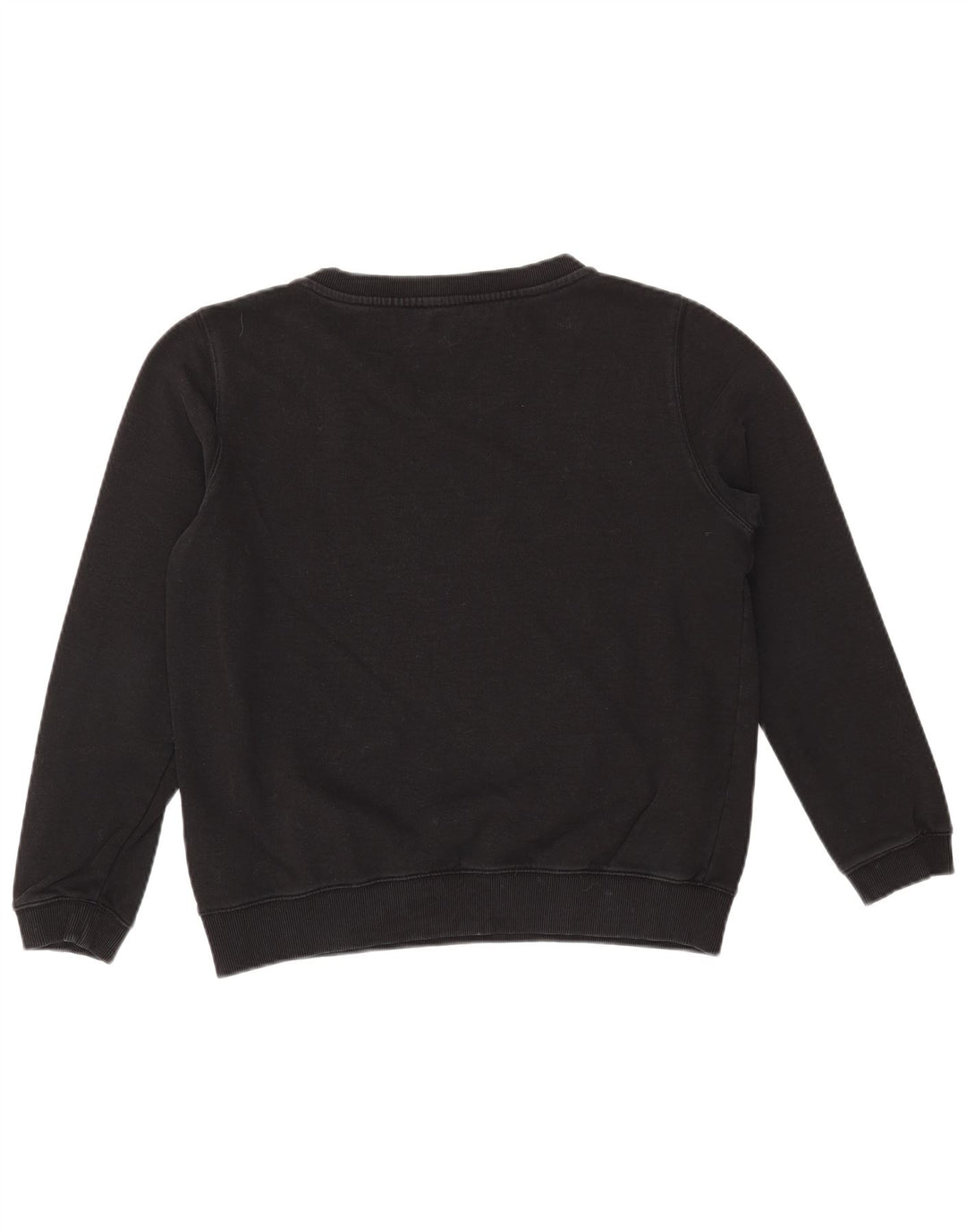 DIESEL Sweat-shirt graphique pour femme UK 14 en coton noir moyen