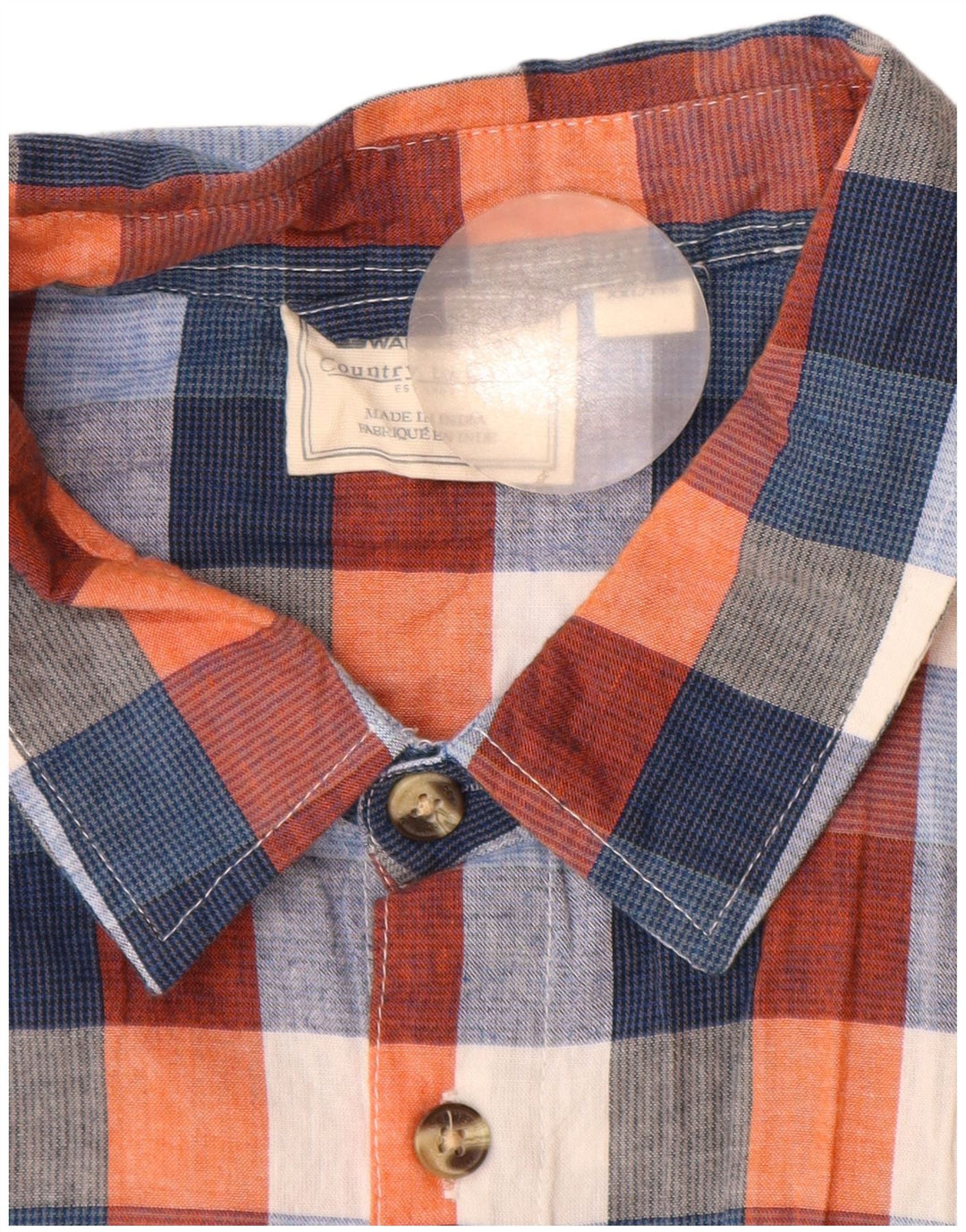 Mountain Warehouse Chemise à manches courtes pour homme en coton à carreaux multicolore 2XL