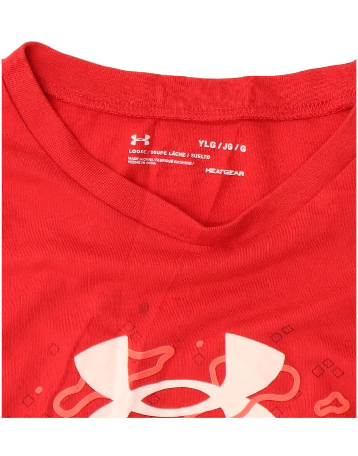 UNDER ARMOUR T-shirt graphique Heat Gear pour garçon 11-12 ans Grand Rouge