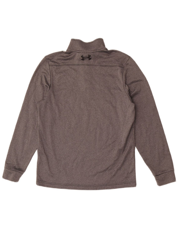 Under Armour Haut de Survêtement Cold Gear Zip Neck Pull Homme Gris Taille S