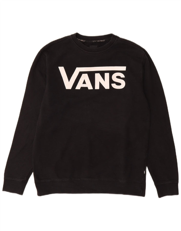 VANS Sweat-shirt graphique pour homme en coton noir moyen