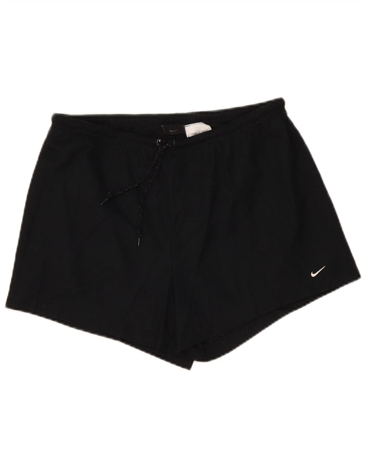 Nike Short de sport Dri Fit pour femme US 12/14 Large Noir Polyester