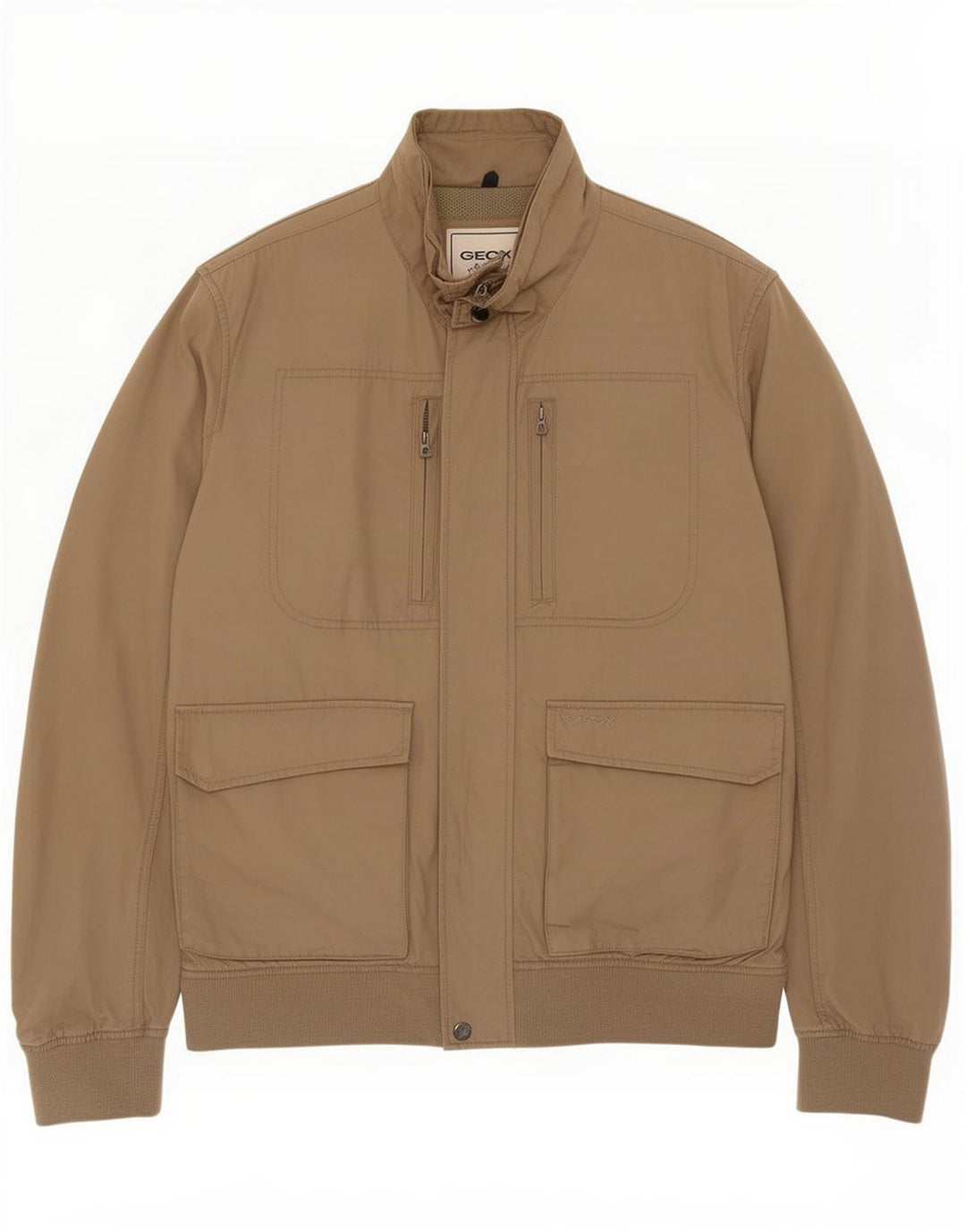 Geox Veste Bomber Respira Homme UK 42 XL Marron Polyester