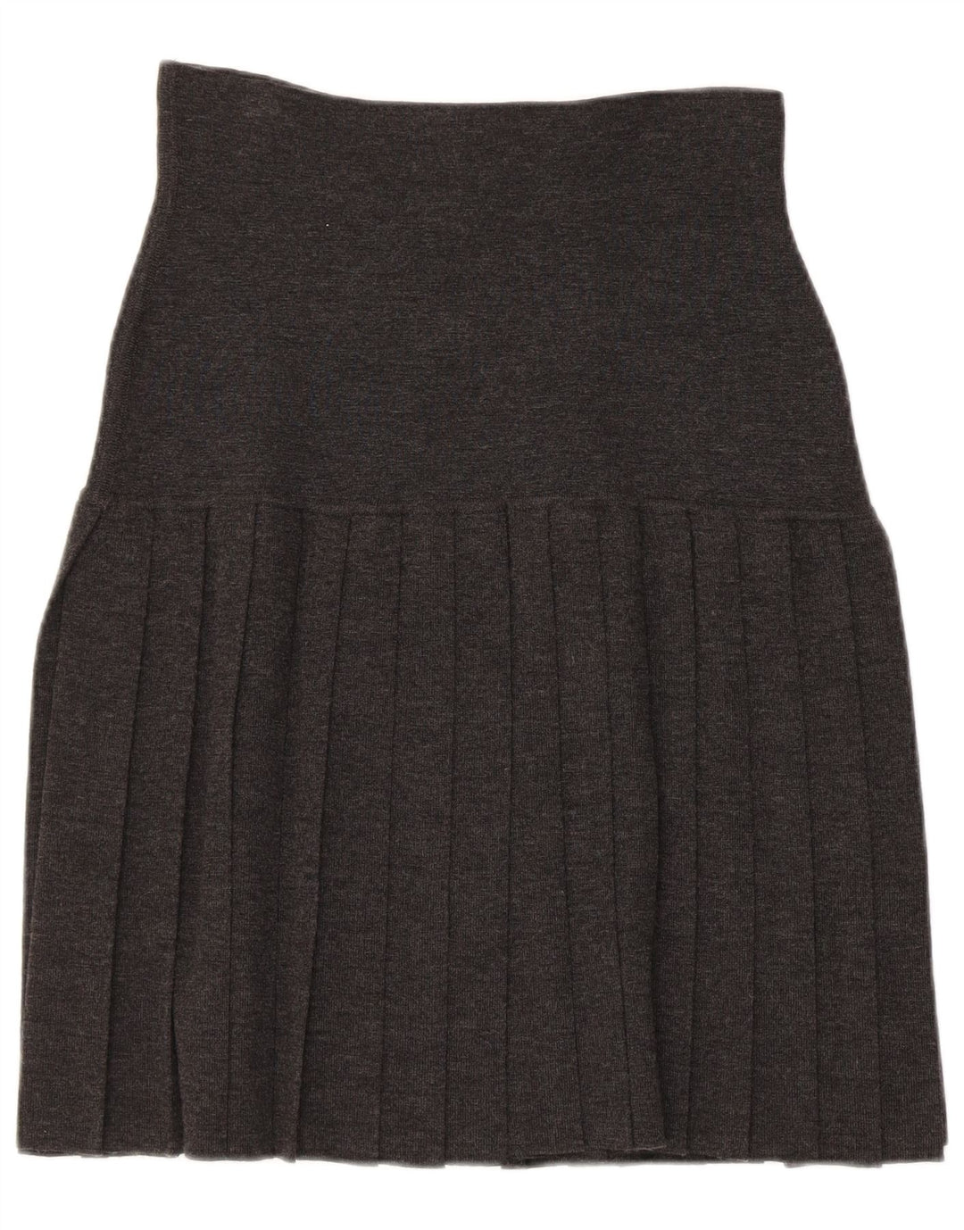 Innocenti Jupe trapèze plissée pour femme IT 42 Medium W31 Laine grise