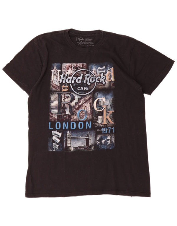 Hard Rock Cafe T-shirt graphique London pour homme en coton noir moyen