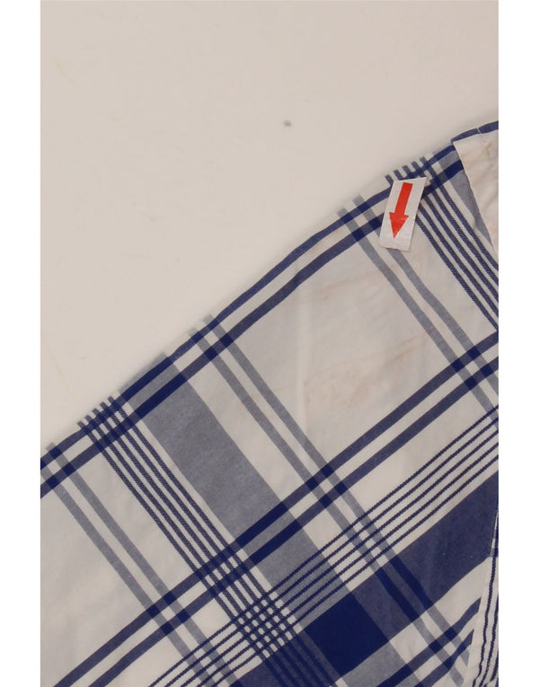 Tommy Hilfiger Chemise à manches courtes homme en coton à carreaux bleu moyen