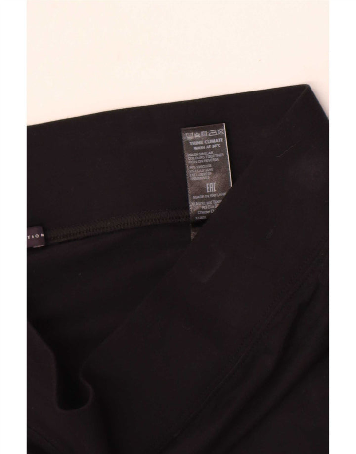 Marks & Spencer Leggings Femme UK 14 Large Noir Viscose