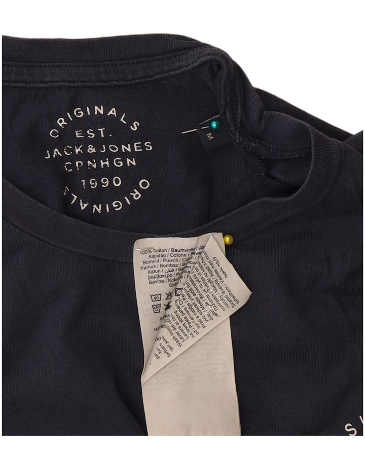 Jack & Jones T-Shirt Homme Bleu Marine Moyen Coton