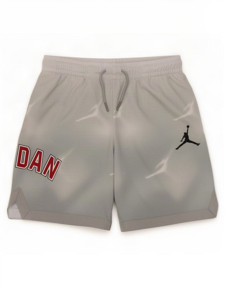 Jordan Short de sport graphique pour garçon 10-11 ans Gris moyen Polyester