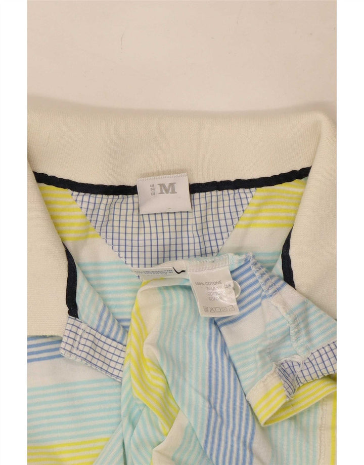 North Sails Polo Femme UK 12 Medium Multicolore Rayé Coton