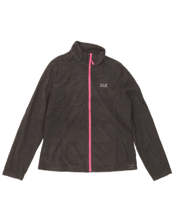 Jack Wolfskin Veste Polaire Femme UK 14/16 Large Noir Polyester