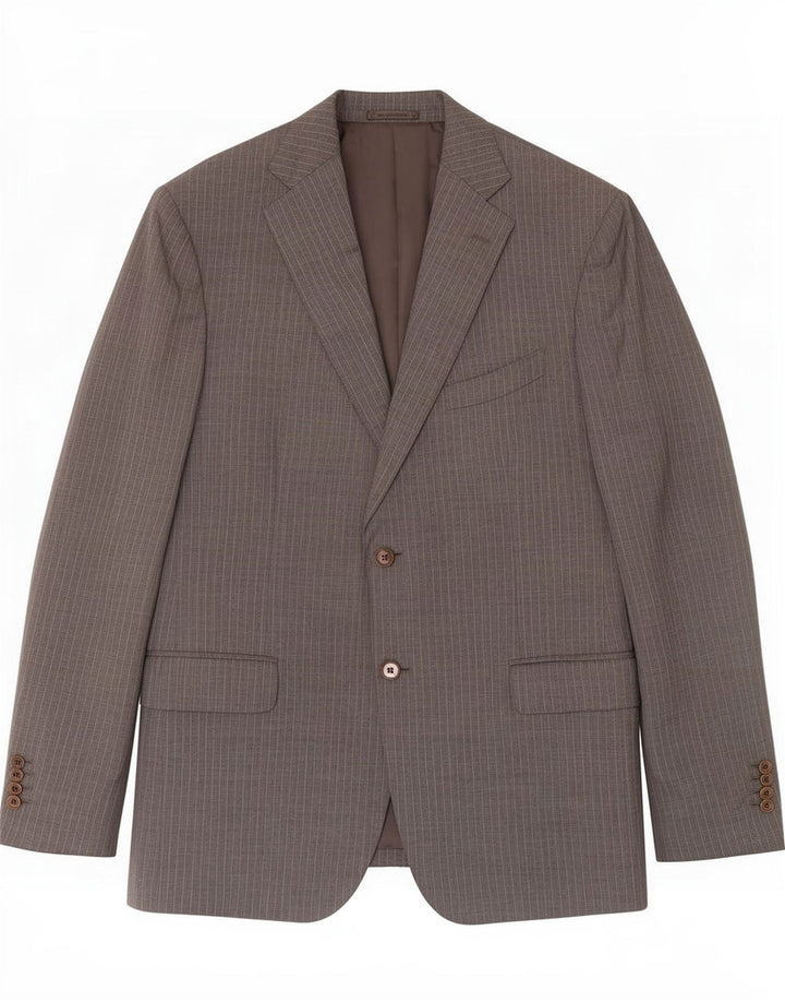 Massimo Dutti Veste Blazer 2 Boutons Homme EU 58 2XL Laine à Rayures Grises