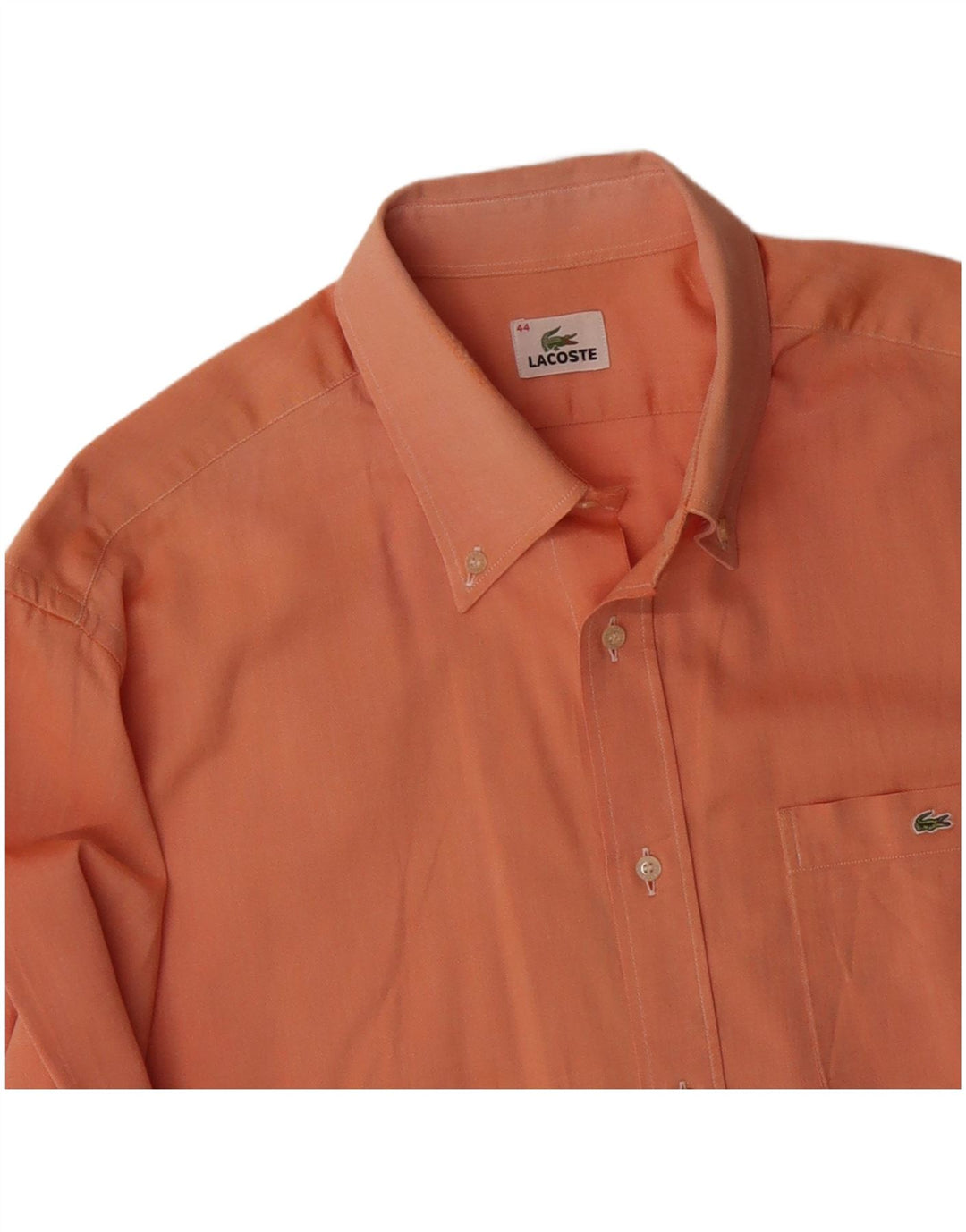 LACOSTE Chemise Homme Taille 44 XL Orange Coton