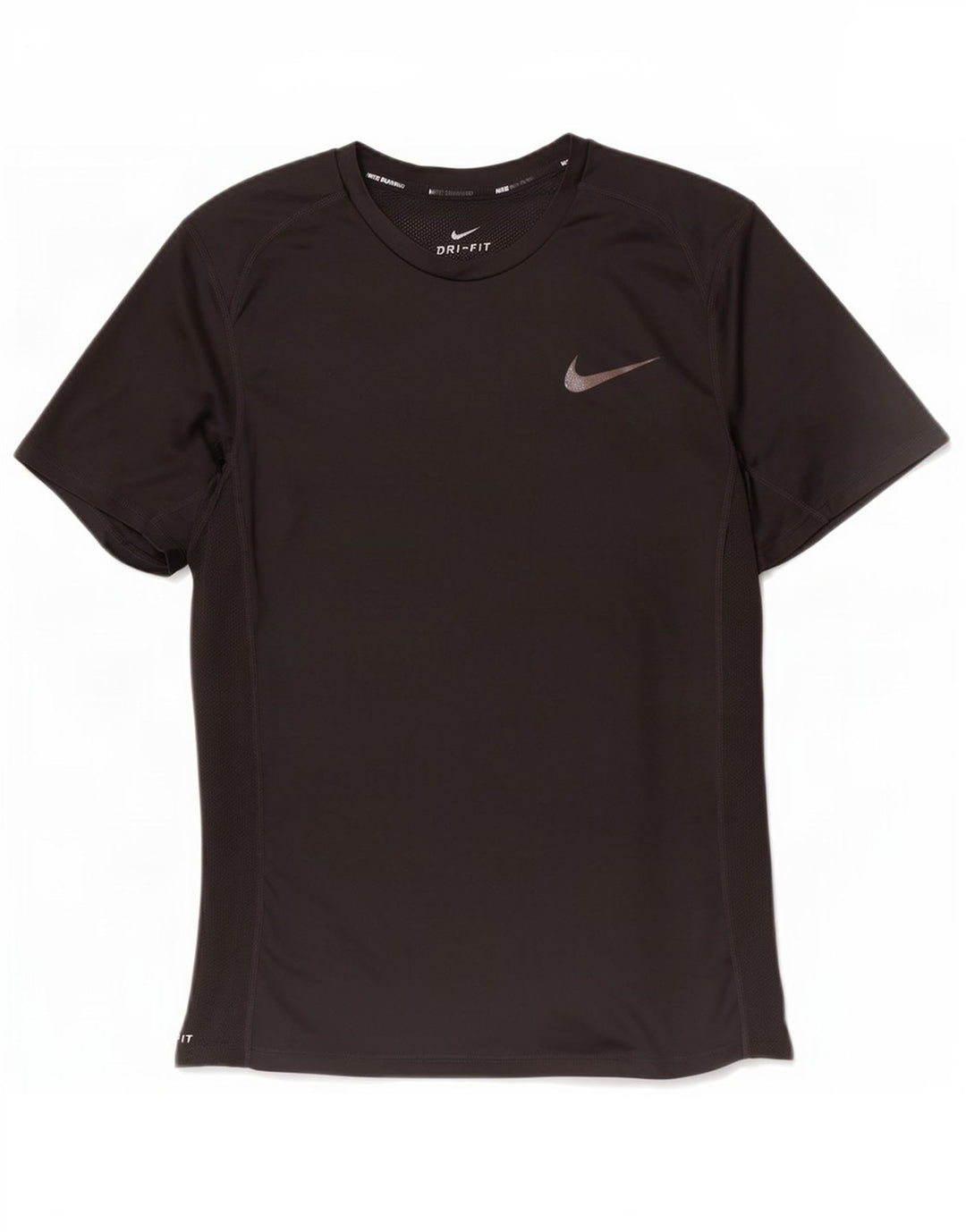 Nike Hommes Dri Fit T-Shirt Haut Petit Noir Polyester