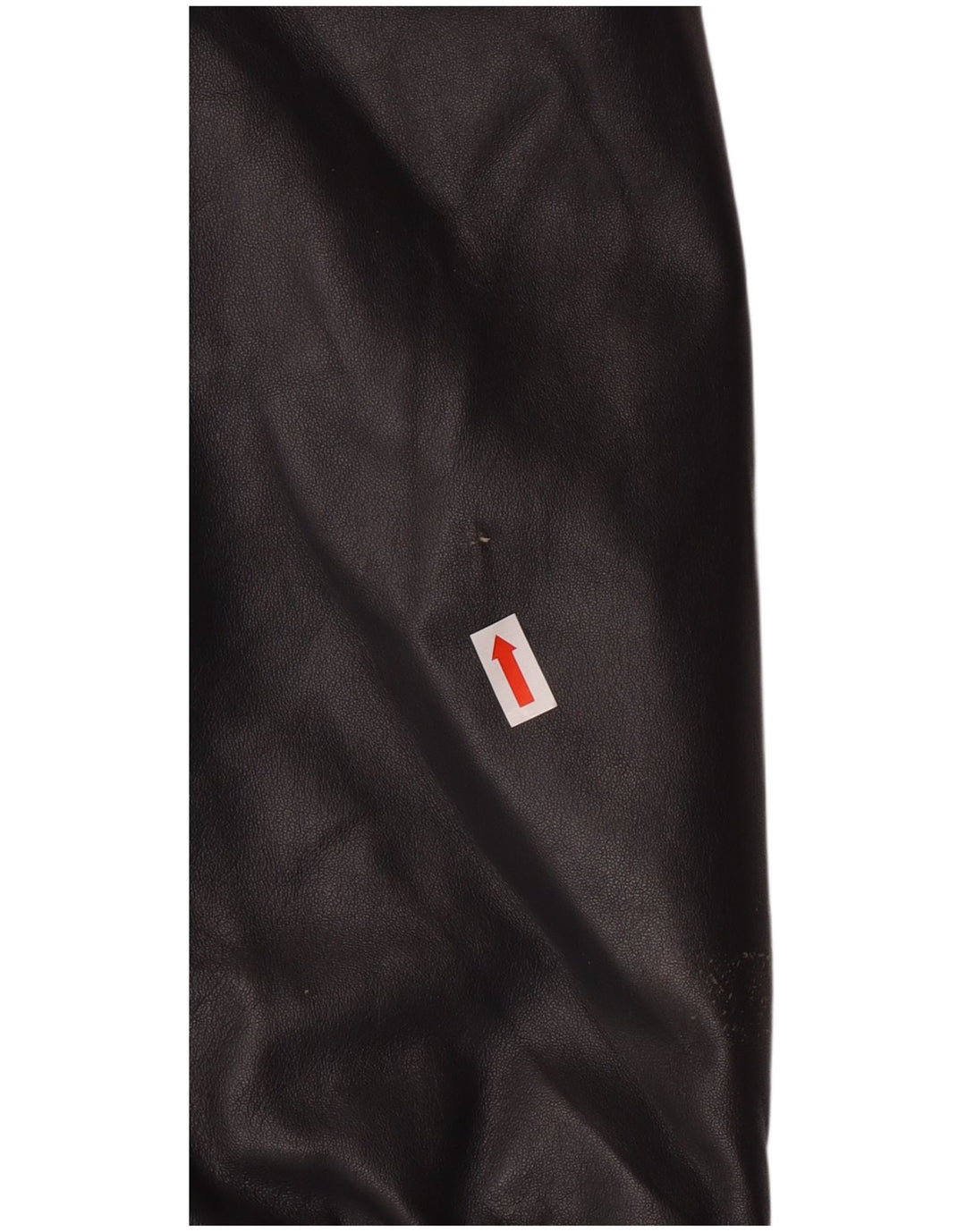 vintage Femme Manteau en cuir surdimensionné IT 44 Moyen Noir Cuir Classique