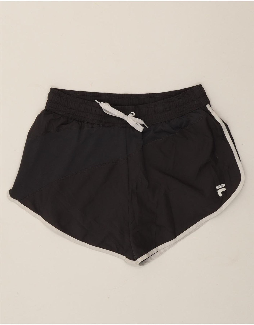 Fila Short de sport pour femme UK 14 Medium Noir Polyester