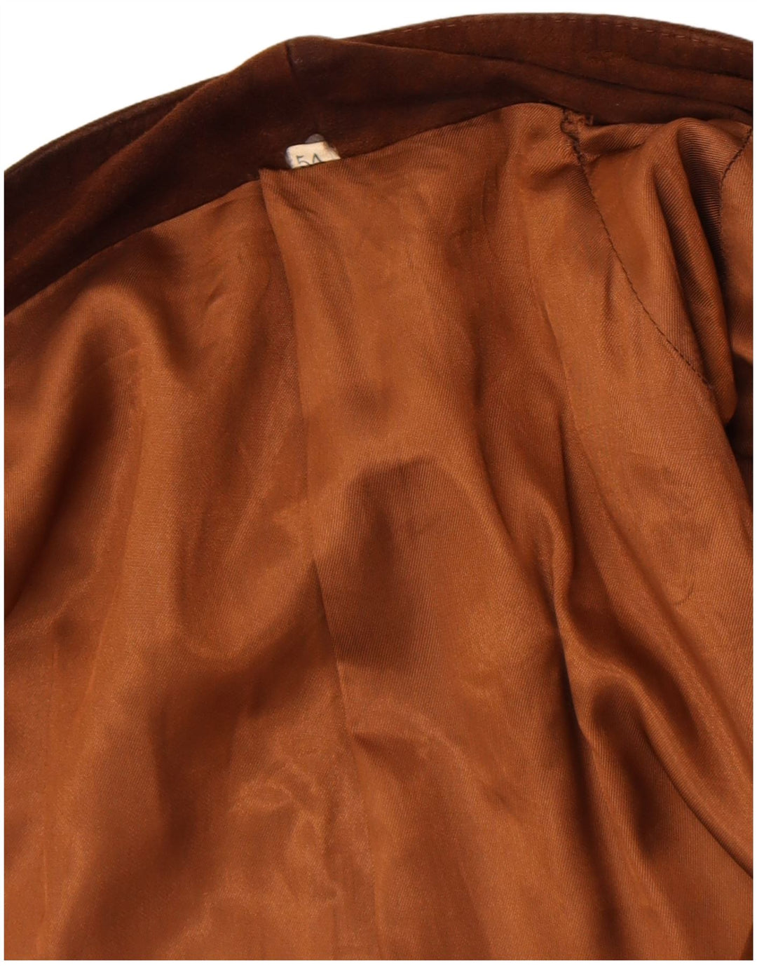 veste en daim homme vintage IT 54 2XL Marron