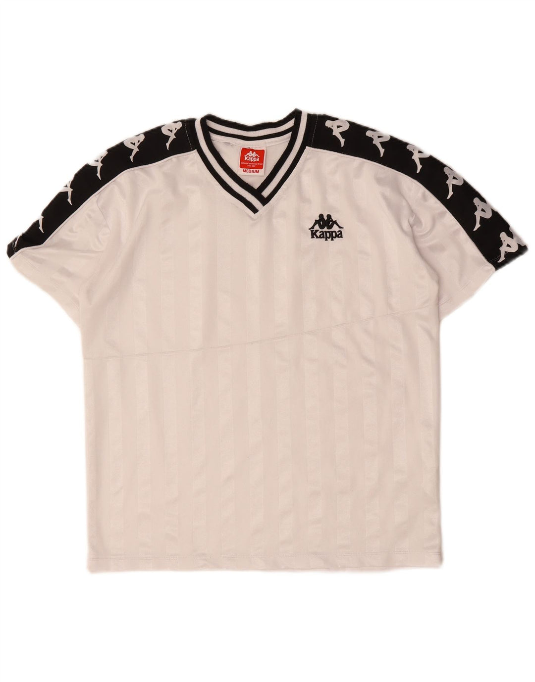 KAPPA T-Shirt Graphique Homme Blanc Moyen Polyester Colorblock