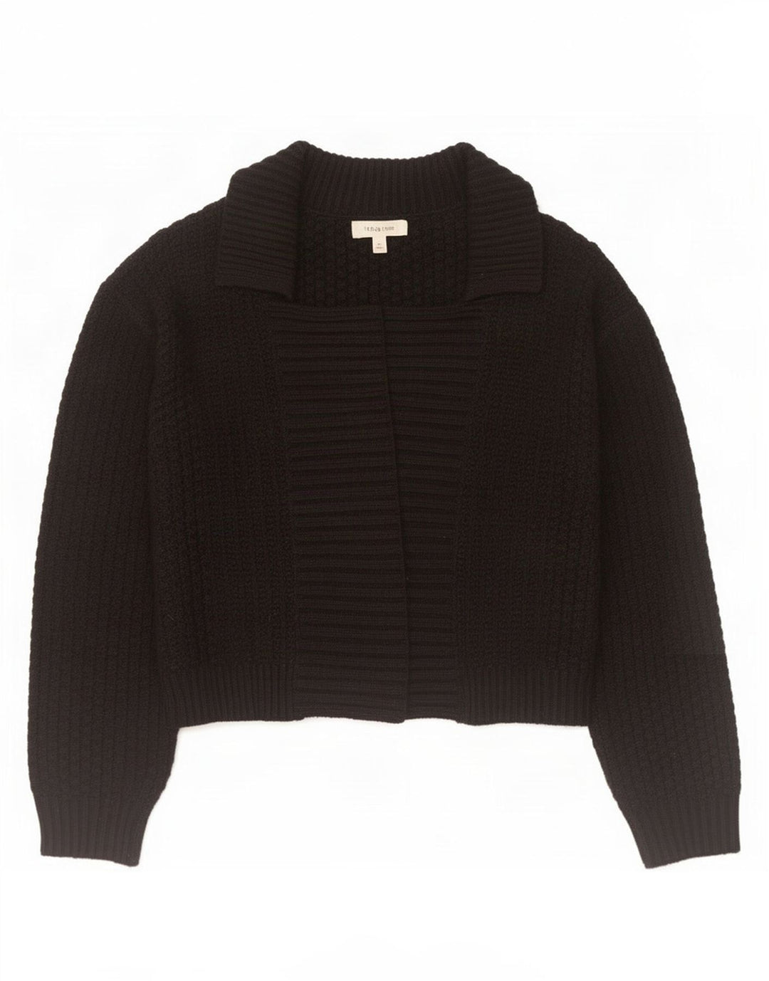 Marks & Spencer Pull cardigan ouvert court pour femme UK 12 Noir moyen