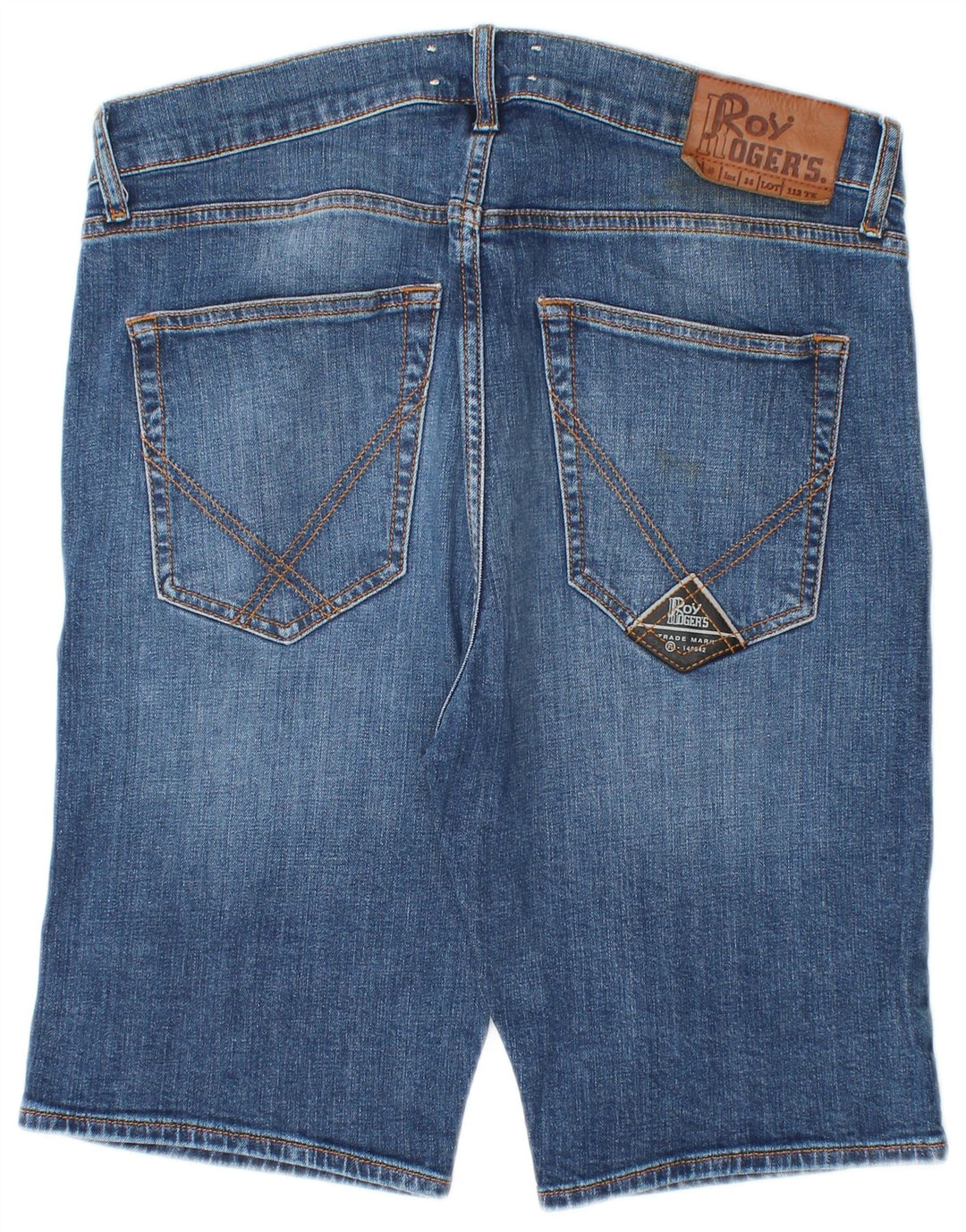Roy Rogers Short en jean pour homme W34 Large Bleu Coton