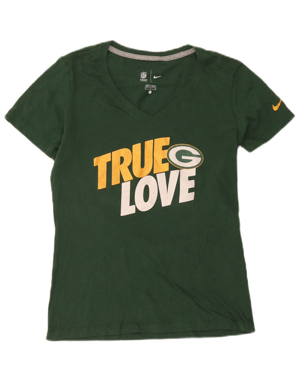Nike Green Bay Packers T-shirt graphique pour femme UK 14 Grand coton