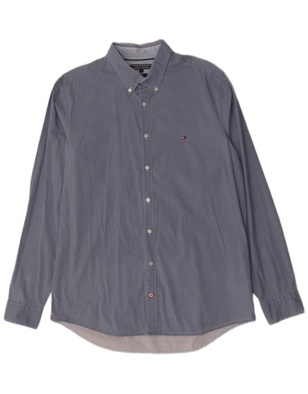 Tommy Hilfiger Chemise Slim Fit XL Bleu à Pois Coton