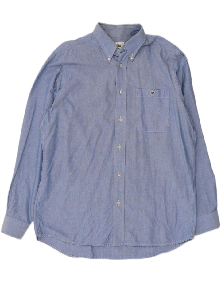 Lacoste Chemise Homme Taille 40 Coton Bleu Moyen
