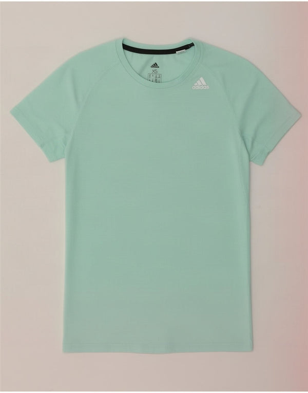 Adidas Climalite T-shirt surdimensionné pour femme UK 4/6 XS Turquoise