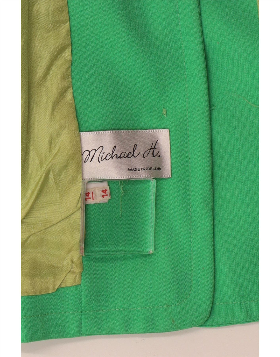 Michael H. Veste blazer à 5 boutons pour femme UK 14 Vert moyen classique