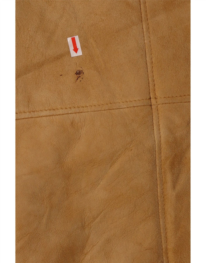 vintage Femmes Sherpa Shearling Manteau UK 14 Grand Beige