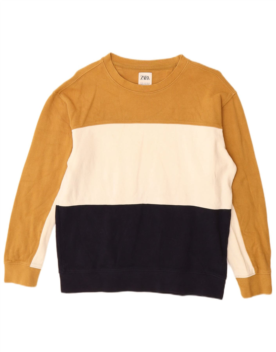 Zara Sweat-shirt pour femme UK 44 Medium Multicolore Colourblock