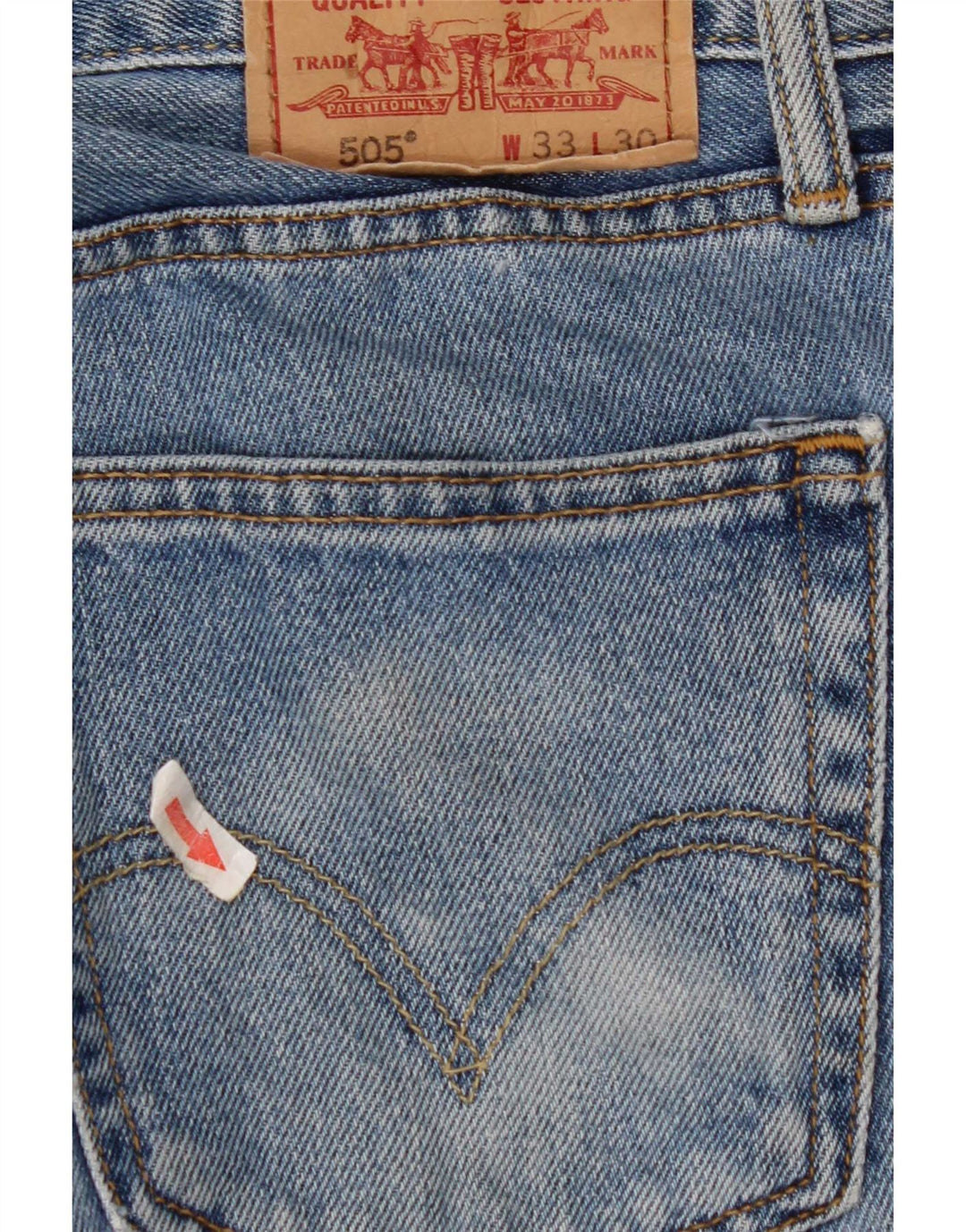 Levi's Jean Droit 505 Homme Bleu W33 L30 Coton