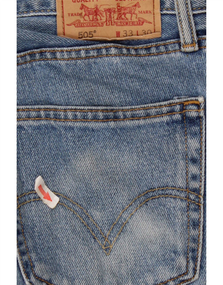 Levi's Jean Droit 505 Homme Bleu W33 L30 Coton