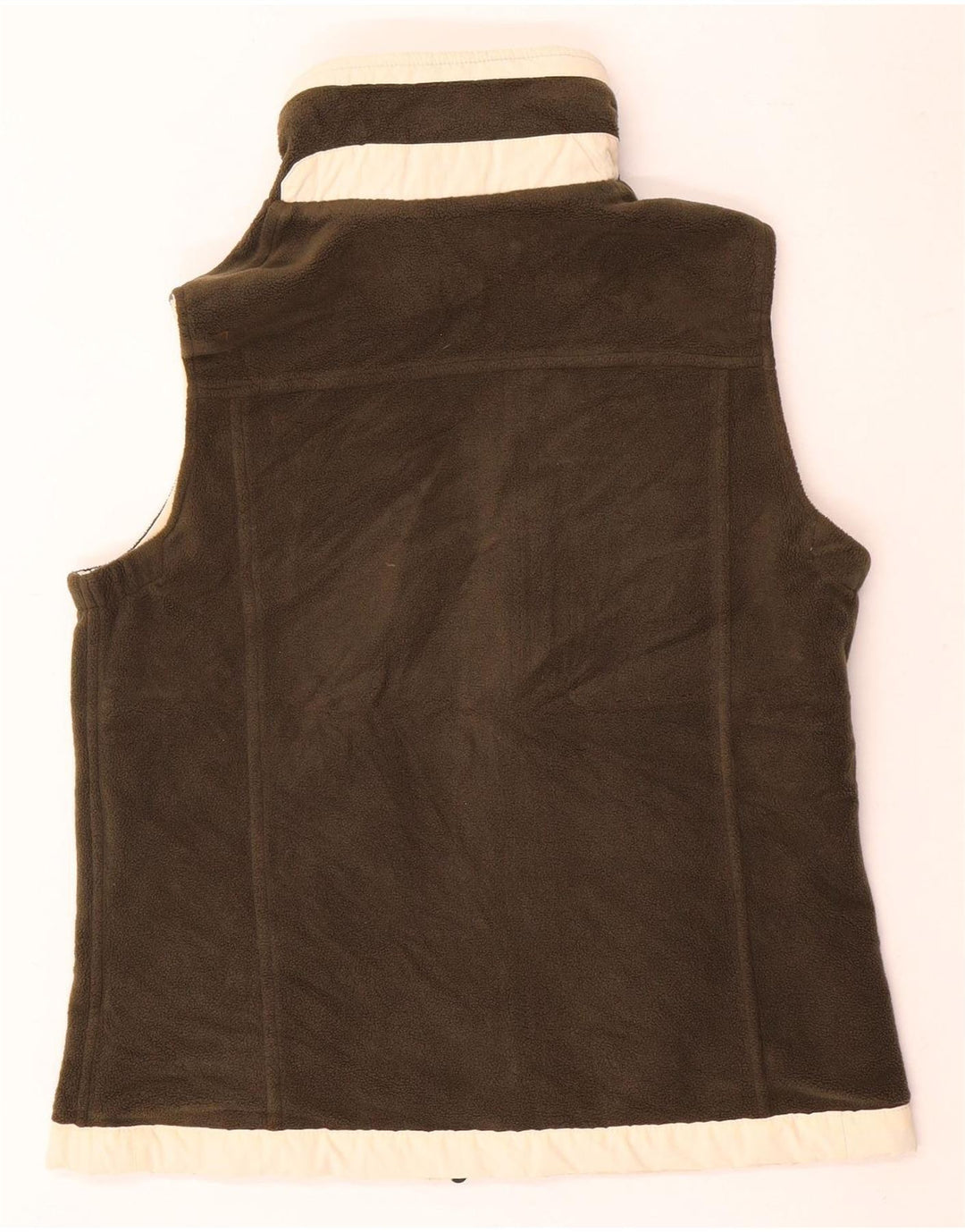 Think Pink Femme Gilet Réversible Oversize IT 40 Petit Beige Polyamide