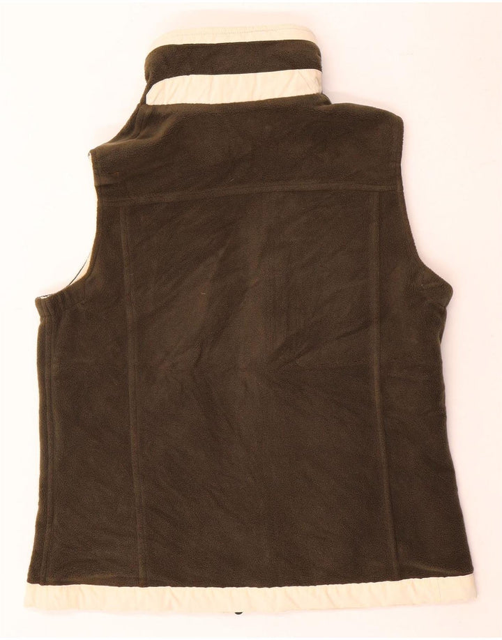 Think Pink Femme Gilet Réversible Oversize IT 40 Petit Beige Polyamide