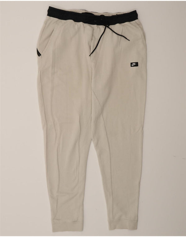 Nike Pantalon de survêtement pour homme XL en coton color block Blanc