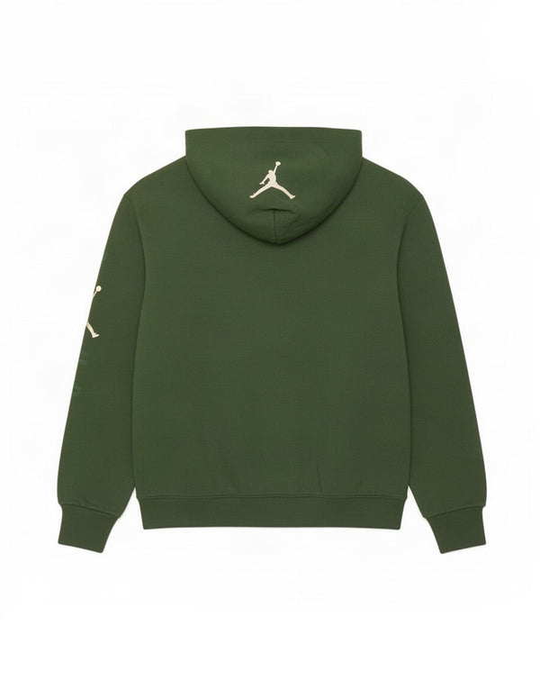 Jordan Pull à capuche graphique Milwaukee Bucks pour homme en coton vert moyen