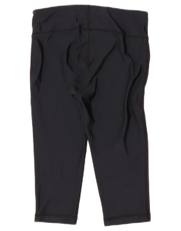 UNDER ARMOUR Legging Capri Heat Gear pour femme UK 8 Small Bleu marine