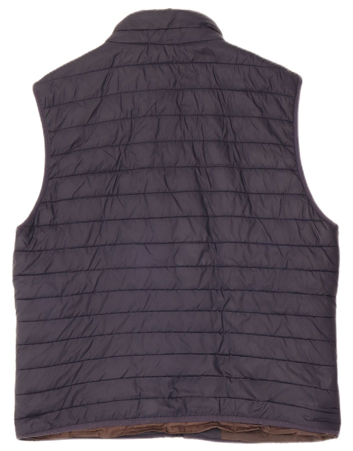 Zara Gilet rembourré pour homme UK 40 Large Bleu marine Polyester