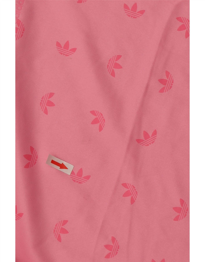 Adidas Haut graphique à manches longues pour femme UK 10 Petit Rose Polyester