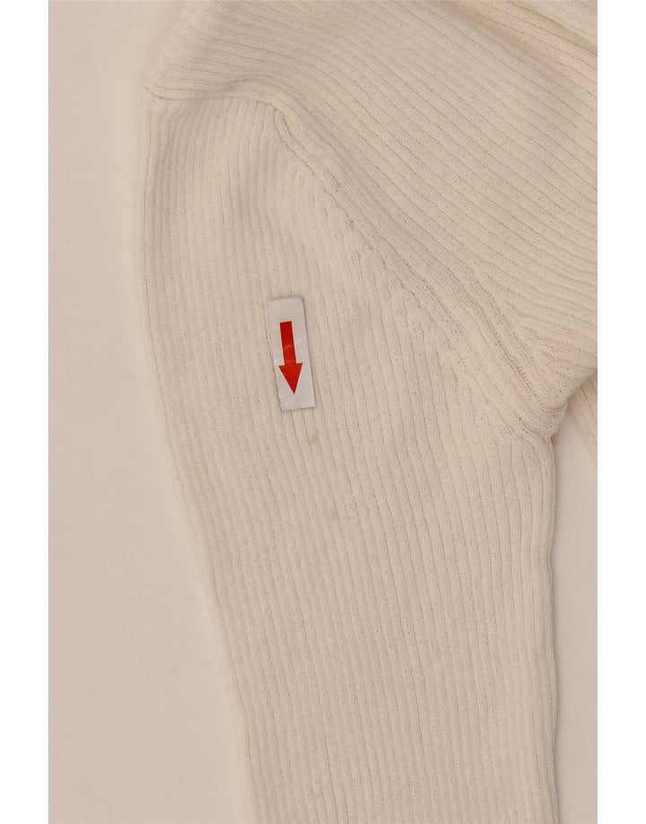 Zara Womens Top asymétrique à manches longues UK 8 Small Blanc