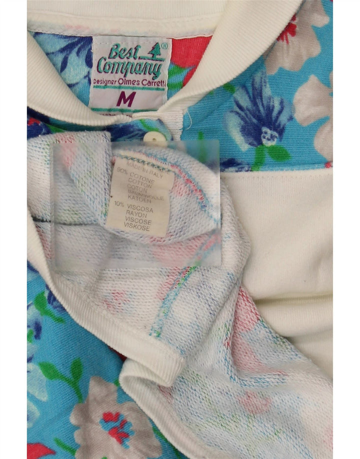 Best Company Haut surdimensionné à manches 1/2 pour femme UK 44 Bleu moyen floral