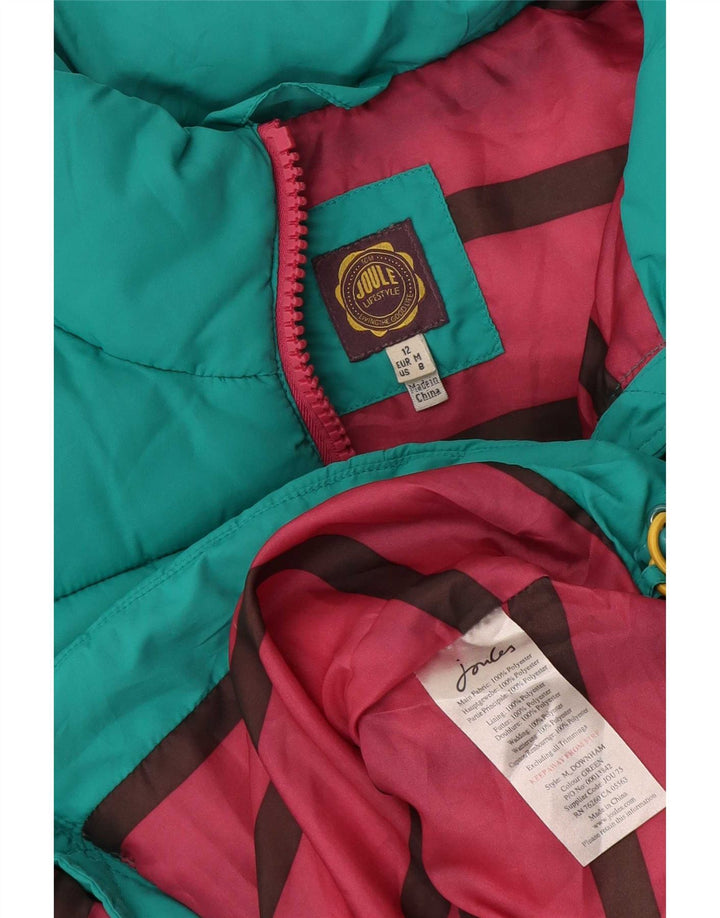 Joules Gilet rembourré pour femme UK 12 Medium Turquoise Polyester